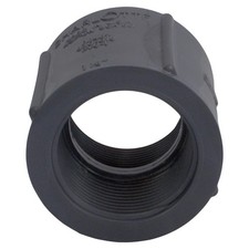 Charlotte Pipe PVC 08102 1600 Schedule 80 PVC Coupling 1-1/4 FPT Dia. in.