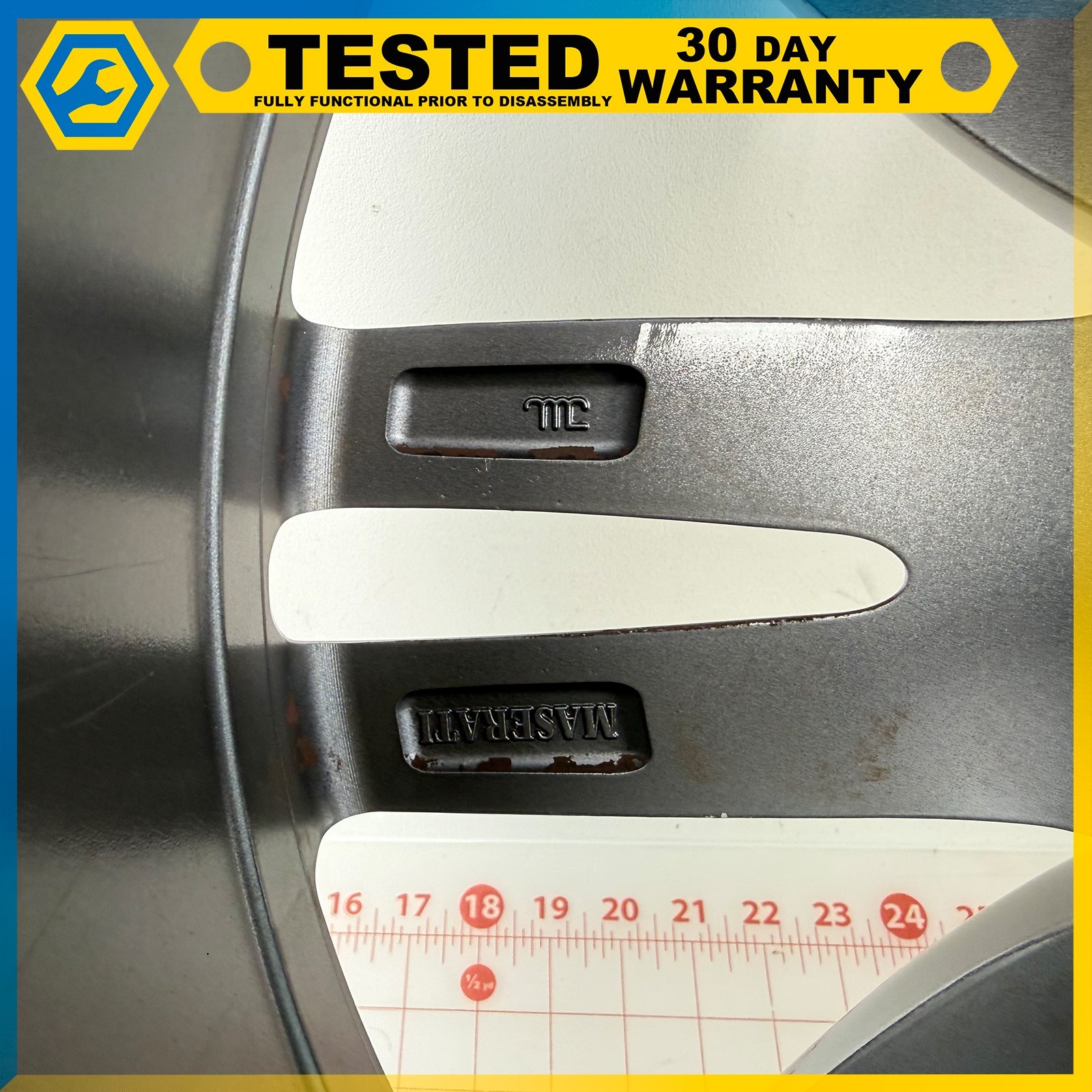 14-24 MASERATI GHIBLI 20 X 10.5J REAR WHEEL RIM GRAY OEM
