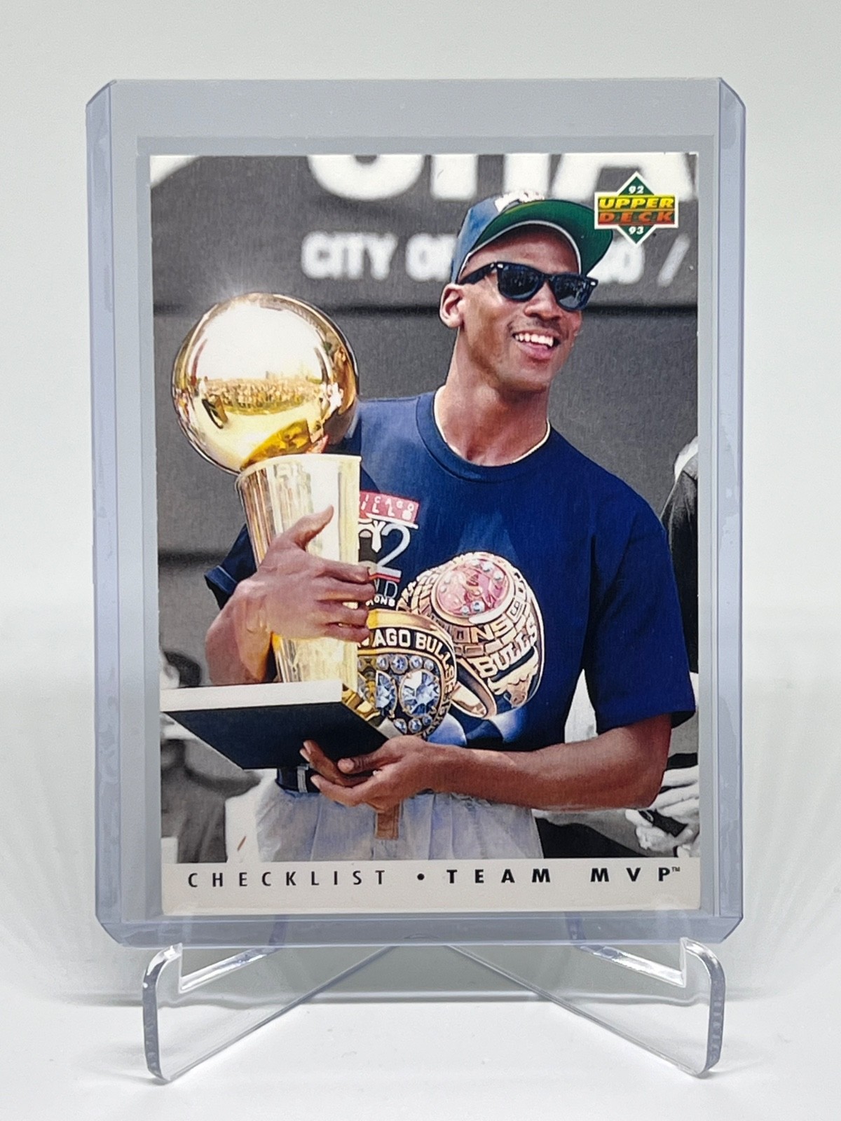 1992-93 Upper Deck Team MVP Checklist Michael Jordan #TM1 Chicago Bulls