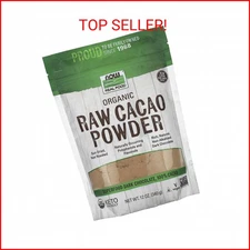 NOW Foods, Organic Raw Cacao Powder, with Polyphenols and Flavonols, Sun-Dried,