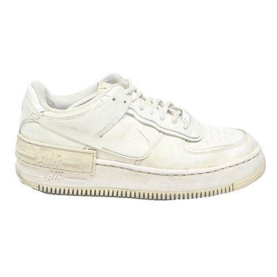 Nike Air Force 1 Shadow Herren Schnürschuhe Sneaker Weiß Synthetik UK 6 Klassiker