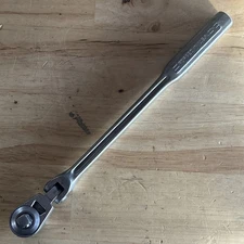 Craftsman 11-1/8" Long Flex Head Ratchet 3/8" Drive Flying V =V= Vtg USA READ!