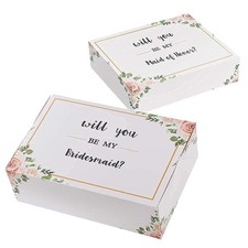 Bridesmaid Proposal Box Set of 6 1 Maid of Honor Proposal Box and 5 Will You ...