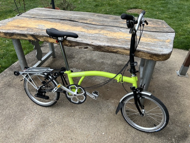 Brompton Lime Green M6R. 6 Speed. 2018. Mint!