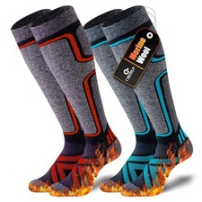 Cirorld Merino Wool Ski Socks for Women  Men, 2 Pairs, Winter Thermal
