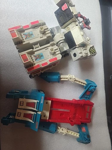 Vintage G1 Transformers Omega Supreme Figure Parts Lot Incomplete Hasbro 1980s