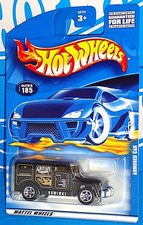 Hot Wheels 2001 Mainline #185 Armored Car Black w/ 5SPs Always Safe Transport