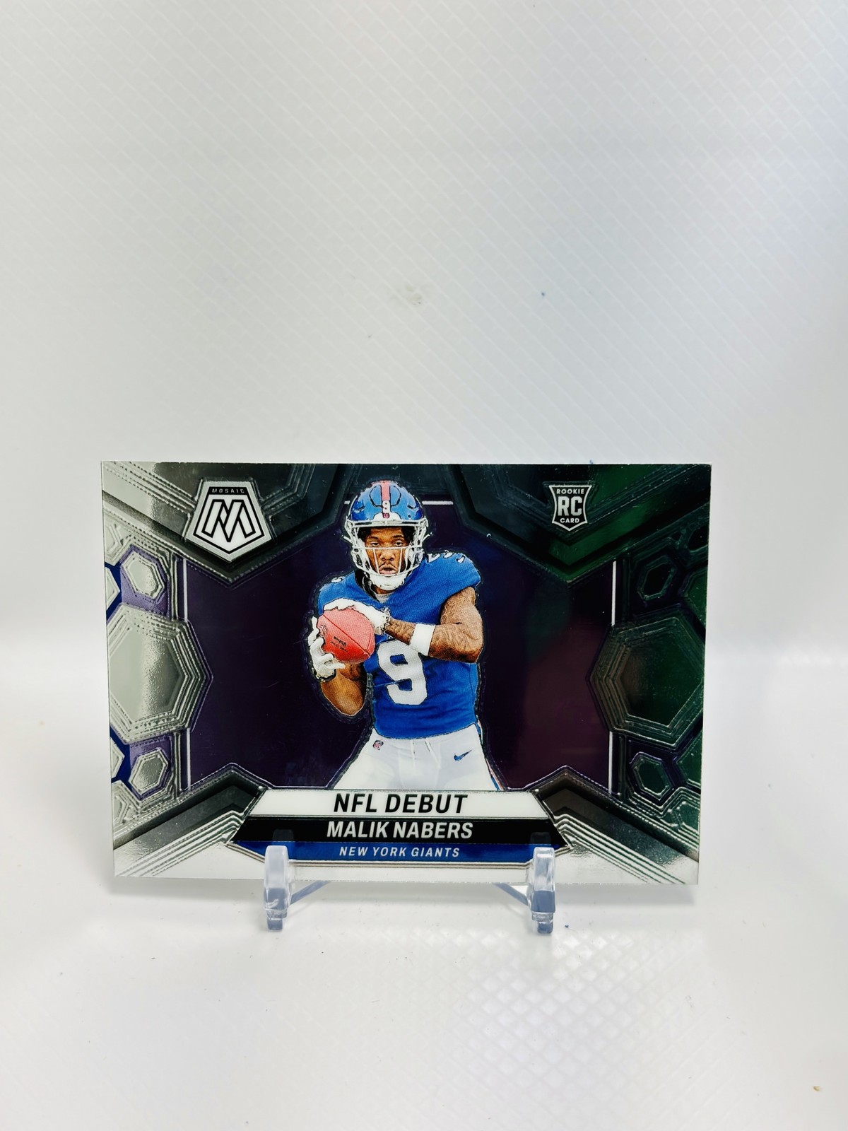 2024 Panini Football Mosaic Malik Nabers #284 RC NFL Debut New York Giants