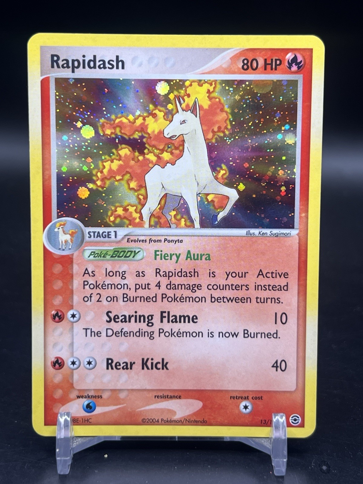 Pokémon TCG Rapidash FireRed & LeafGreen 13/112 Holo Rare English NM-