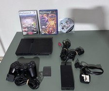 Sony PlayStation 2 Slim PS2 Console Complete Bundle + 3 Games + Controller B6