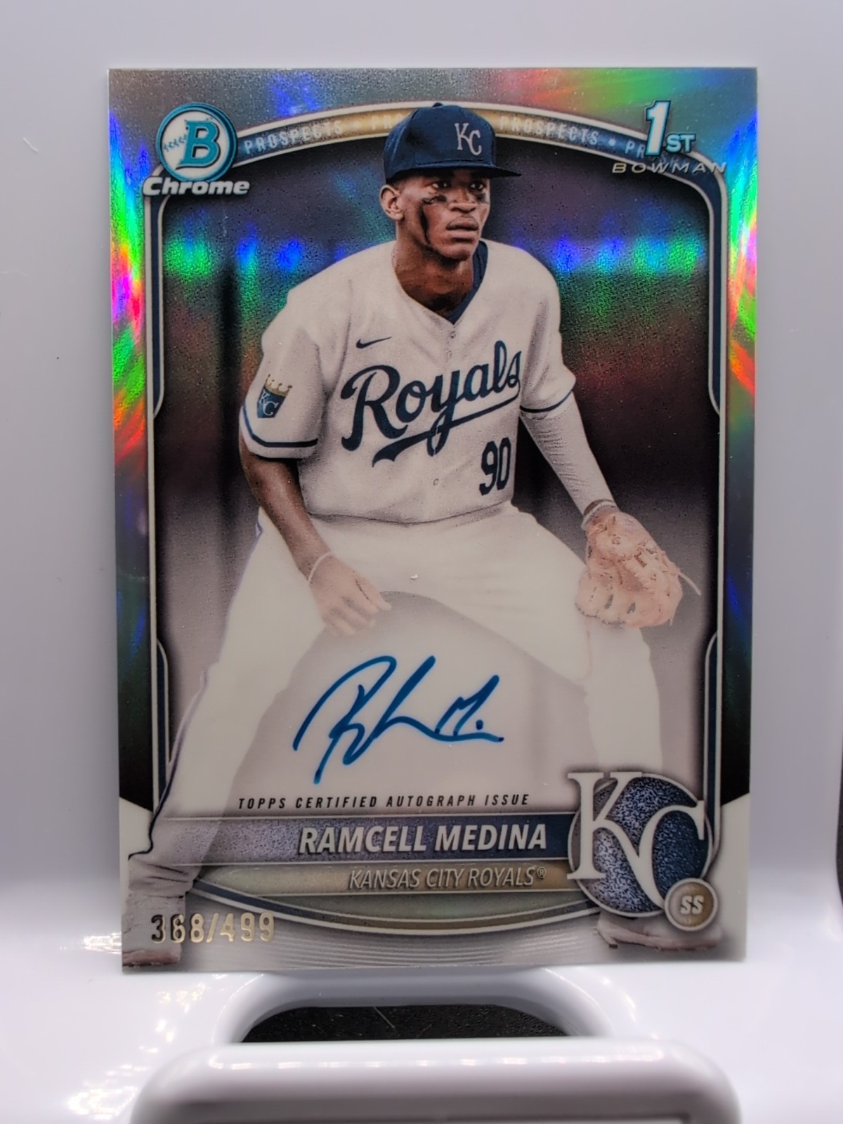 RAMCELL MEDINA 2025 BOWMAN CHROME 1ST AUTOGRAPH REFRACTOR AUTO /499 