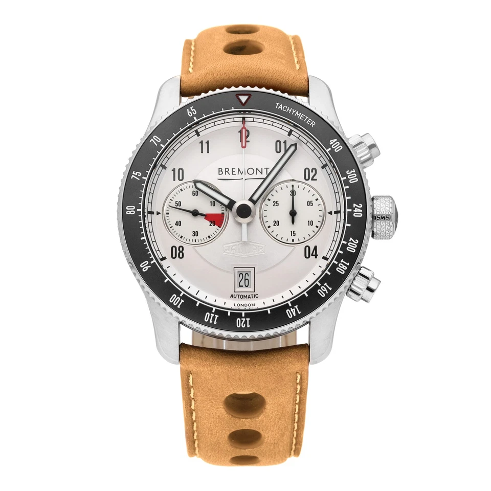 Reloj automático para hombre Bremont Jaguar tipo C esfera plateada 43 mm tipo C SS-R-S