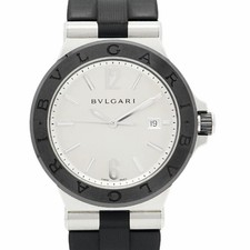 BVLGARI Diagono DG42SC Silver Dial Used Watch Men's Automatic Men