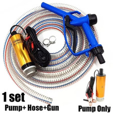 12V 24V Electric Submersible Oil Pump 30L/Min Fuel Water Transfer Kit 5M Hose