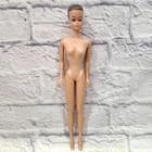 Vintage Barbie Fashion Queen Doll Nude Retro Blue Eyes Brown Hair Painted Nails