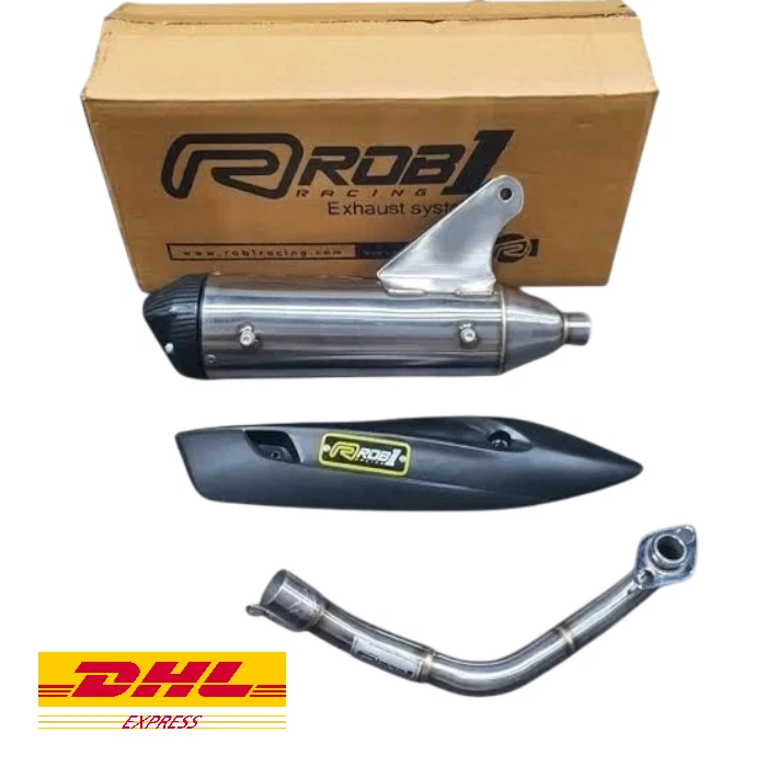 For Yamaha Nmax Aerox Exhaust Muffler Rob1 Racing Fits Honda PCX ADV 150 160 - Image 2 of 4