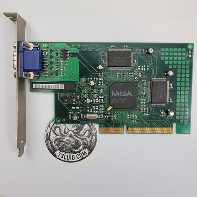 Matrox MGA-G100A-I AGP Video Card 4MB SGRAM Compaq 328011-001 Graphics Card