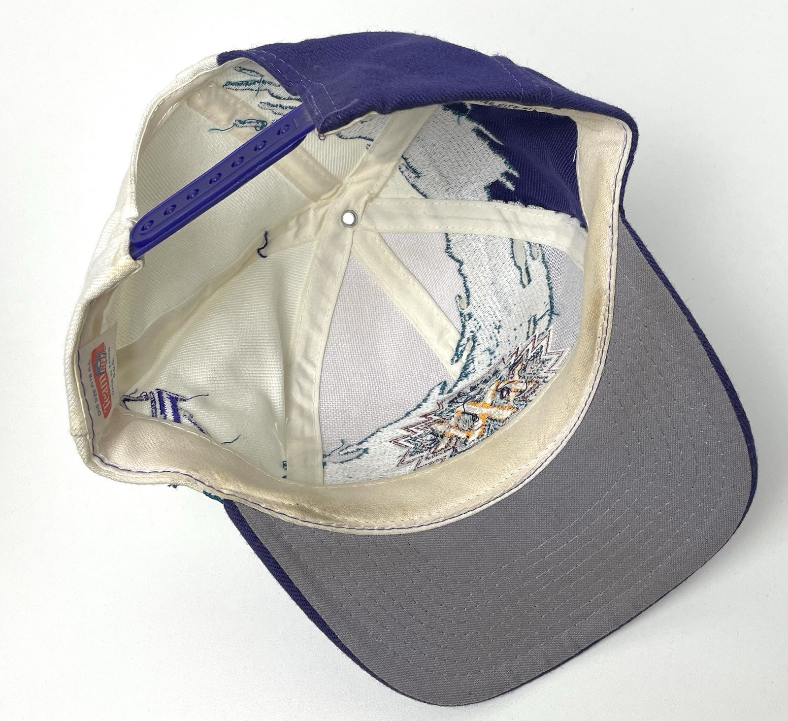 Vintage Logo Athletic Logo 7 Paint Splash Super Bowl XXX Snapback Hat RARE