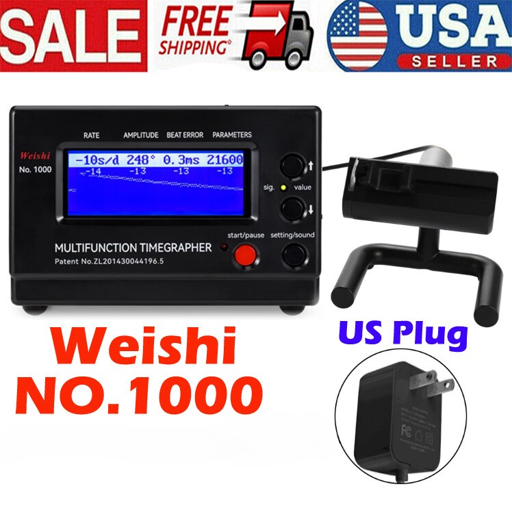 Weishi No.1000 Timing Timegrapher Accuracy Mechanical Watch Tester Calibrator 