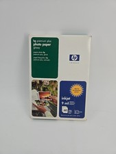 HP Premium Plus Glossy 4X6 Photo Paper Inkjet 9 mil 60 Sheets