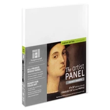 Ampersand 8x10 Cradled Artist Panel Primed Smooth Gesso for Oil Acrylic Ink