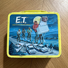 Vintage Rare E.T. The Extra-Terrestrial Metal Lunchbox Spielberg Collector