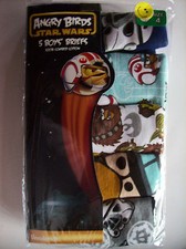 Angry Birds Star Wars Underwear Underpants Boys 5 Brief Pk 4 6 8  NIP
