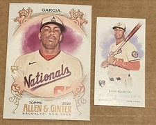 2021 Topps Allen & Ginter MINI RC Variation SP #MRD-12 + Base Luis Garcia Nats