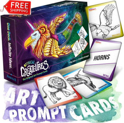 Mythical Creatures Drawing Games for Kids Mashup Animals Art Ideas. 150 Prompt C