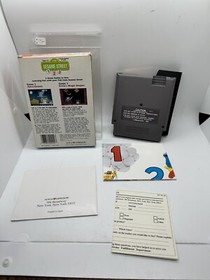 Sesame Street 123 Nintendo NES - Complete CIB + Poster & Reg Card Rare!