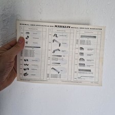 MARKLIN  CATALOGUE ancien : pièces du meccano marklin bon état  date ??