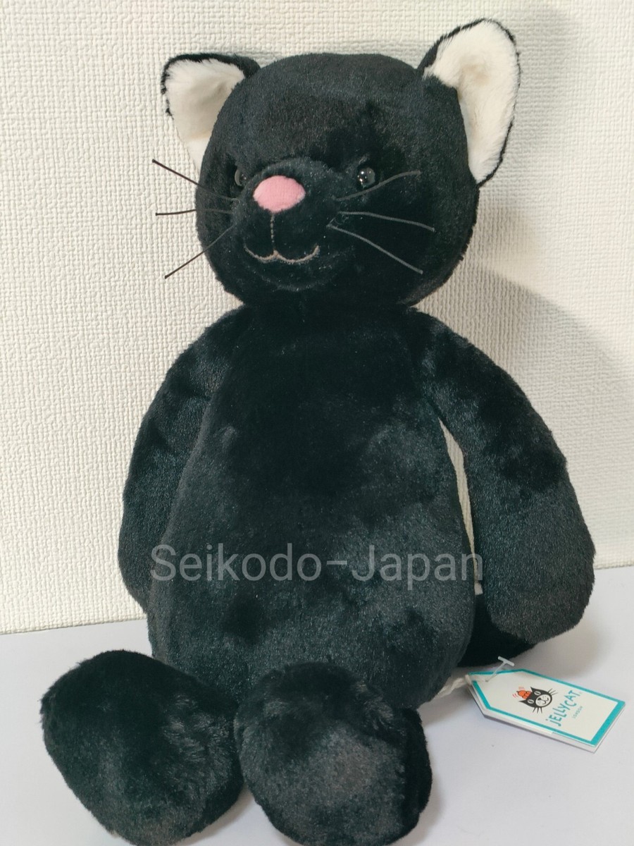  Medium Bashful Black Kitten 黒猫 Bashful Black Kitten - Official Jellycat