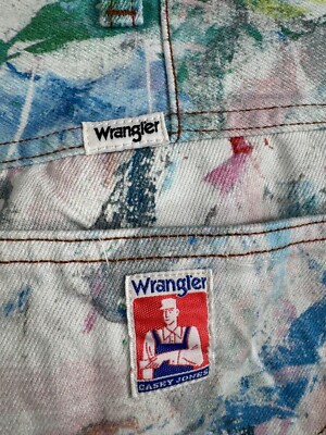 Wrangler CJ Painter loose multi color jeans casey Jones utility