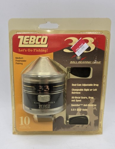 Vintage Zebco 33 Spincast Reel - 2000 - NOS.