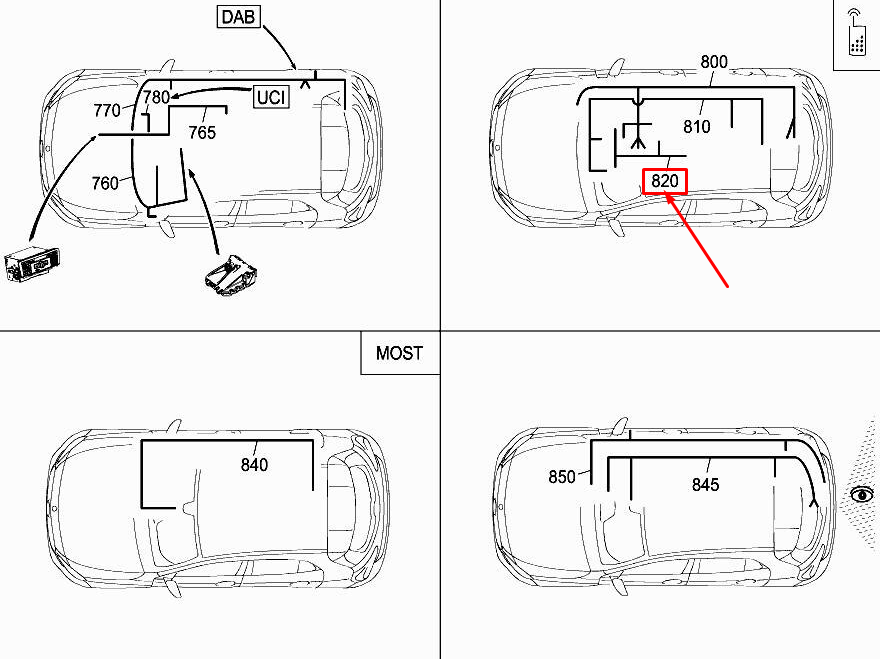 NOUVEAU CÂBLAGE TÉLÉPHONIQUE CONFORT MERCEDES-BENZ GLA X156 FORNESS A1565406102