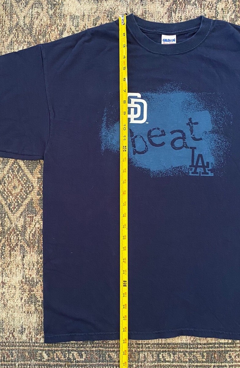 VTG Y2K San Diego Padres Beat LA T Shirt XL MLB NWOT