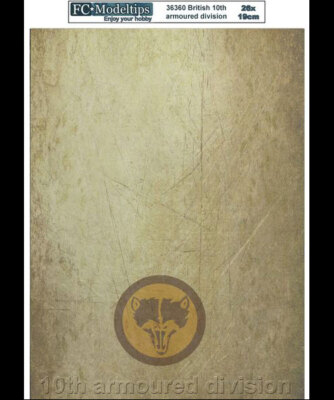 FC Model Trend British 10th Armoured Division Self-adhesive Base (260 x 190mm)
