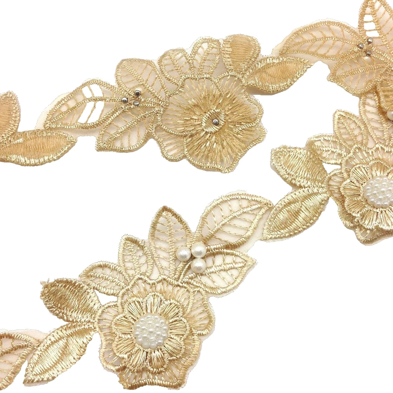 Adornos de Costura Bordado de Gasa