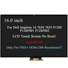 16" For Dell Inspiron 16 7630 7635 2-in-1 P128F003 LCD Touch Screen Replacement