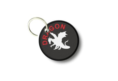 porte cles rond double face argent