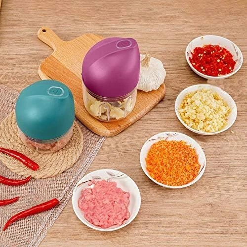 250ml Electric Chopper Mini Food Processor Blender Meat Vegetable Crusher Mixer - Image 2 of 2