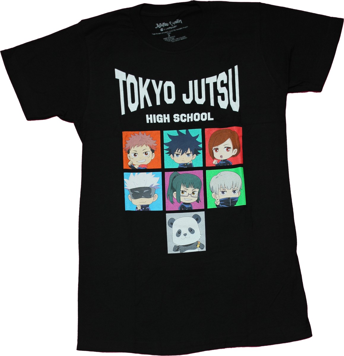 Jujutsu Kaisen New Adult T-Shirt - High School Chibi Style