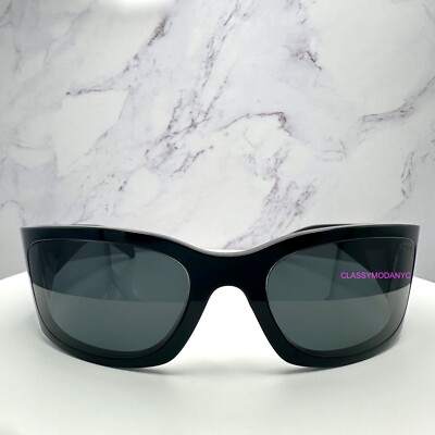 New PRADA Sunglasses Symbole Wrap Mask Shield 100% Authentic w
