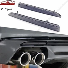 Smoke Lens Rear Bumper Diffuser Reflectors Fit 2016-2022 Chevy Camaro LT SS ZL1