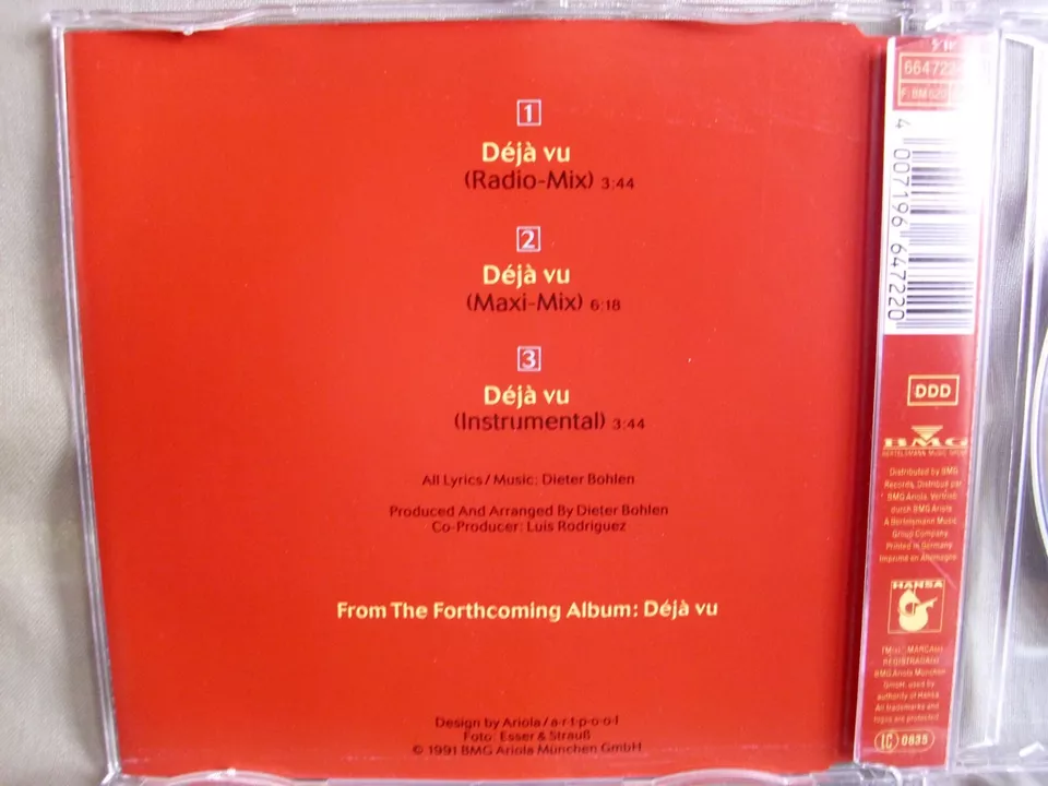 Blue System- Déjà Vu- 3-Track-MCD - Bild 2 von 2