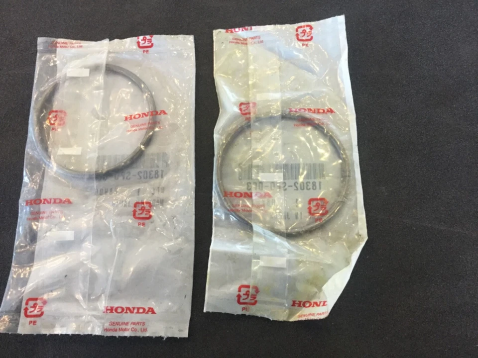 2x Nuevo ACURA HONDA OEM 18302-SP0-003 Tubo de escape a junta de colector Foto 2 de 2