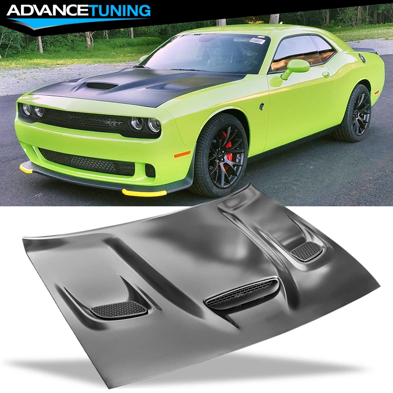 0822 Dodge Challenger Hellcat Style Hood Scoop Air Intake, 54 OFF