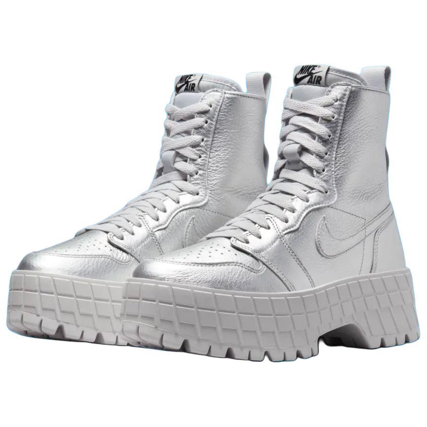 Air Jordan 1 Brooklyn High Metallic Silver W - FJ5737-002