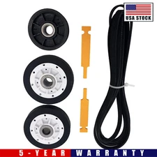 37001042, 40111201, 37001298, Y54414 Dryer Repair Maintenance Kit Two Rollers