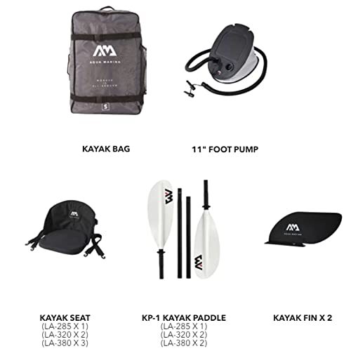 aquamarina Kayak Inflatable with Paddle LA-320-A - Picture 5 of 7